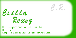 csilla reusz business card